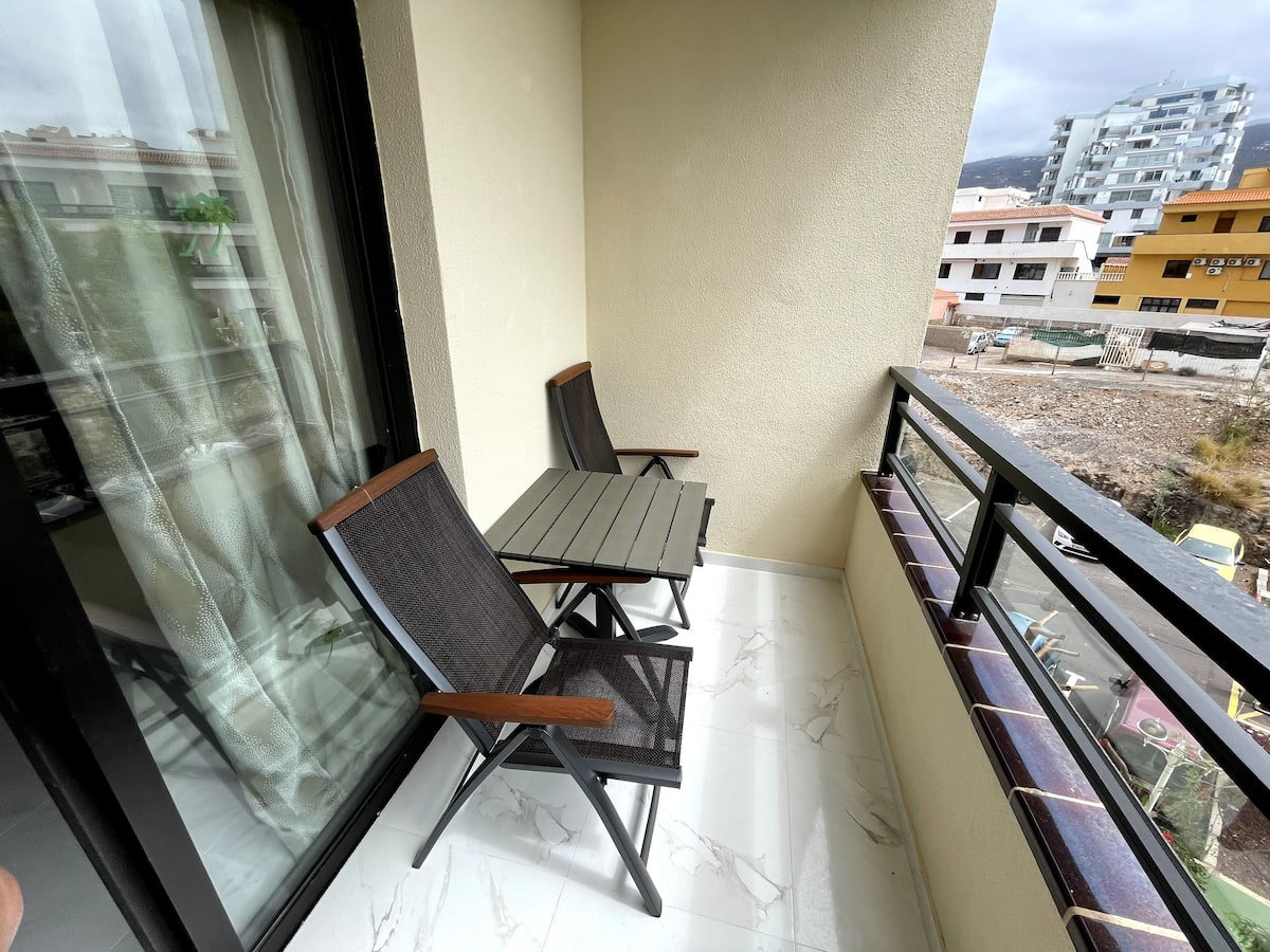 Balcony with chairs