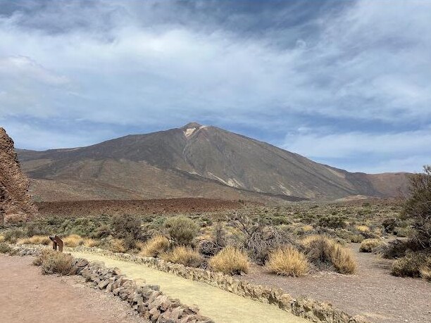 A Teide a nemzeti park ösvényéről